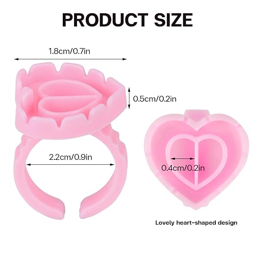 Pretty memory 150 Pcs Glue Rings