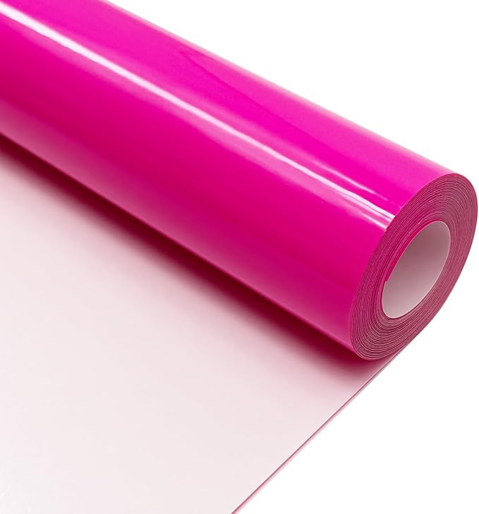Neon Pink Heat Transfer Vinyl HTV Roll Matte PU 12" x 15 ft. | Easy to Cut