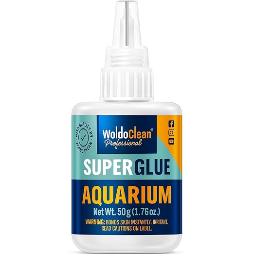 WoldoClean Aquarium Super Glue Gel 50g Fish Safe