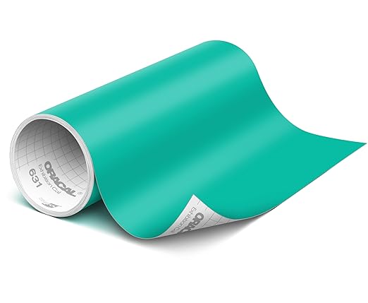 ORACAL 631 Matte Turquoise Vinyl Durable Roll Easy to Weed Permanent Adhesive