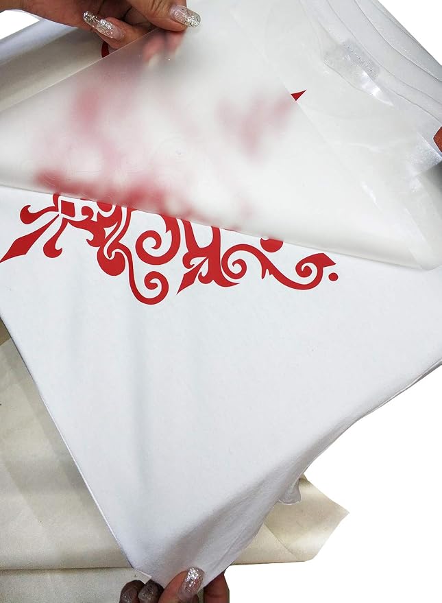 guangyintong Heat Transfer Vinyl Red HTV Rolls, Matte Surface PVC Material