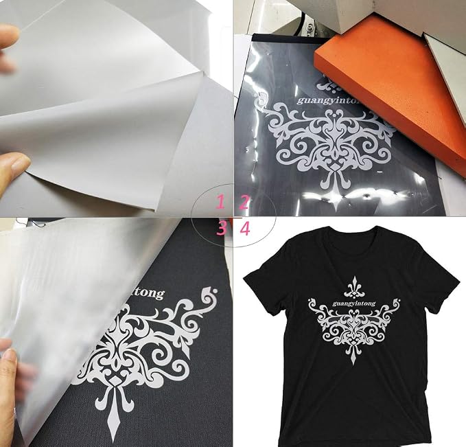 guangyintong Heat Transfer Vinyl Gray HTV Rolls, Matte Surface PVC Material