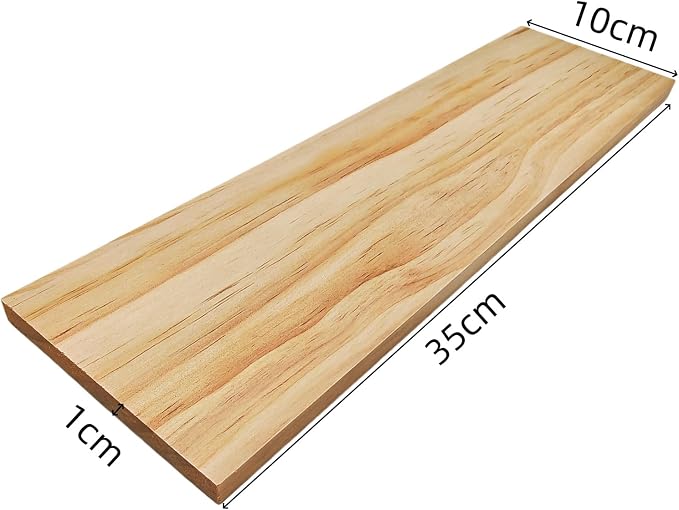 2PCS Rectangle Wood Boards Unfinished Wood Blocks