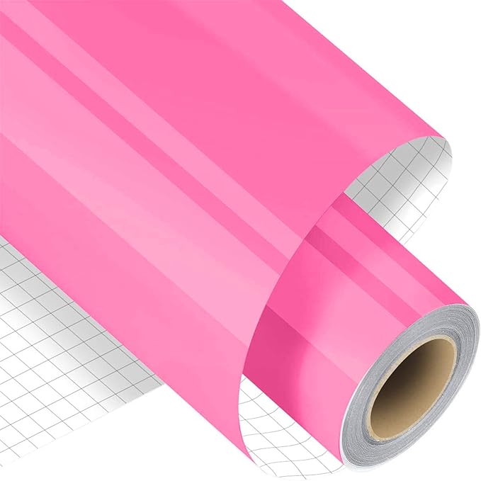 Hot Pink Permanent Adhesive Vinyl Roll