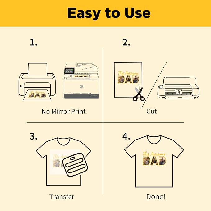 TransOurDream Iron on Heat Transfer Paper
