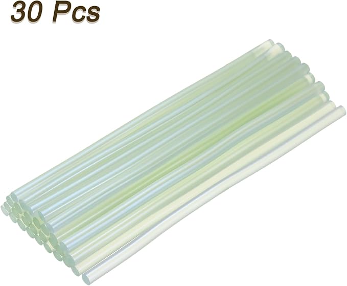 uxcell 30pcs 7mm x 200mm Mini Hot Glue Sticks