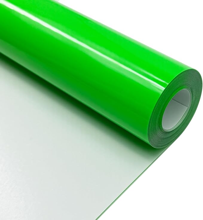 Neon Green Heat Transfer Vinyl HTV Roll Matte PU 12" x 15 ft. | Easy to Cut