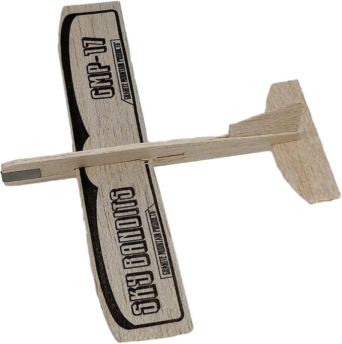 GRANITE MOUNTAIN PRODUCTS Balsa Wood and Styrofoam Airplane Toys Set | 6 Balsa