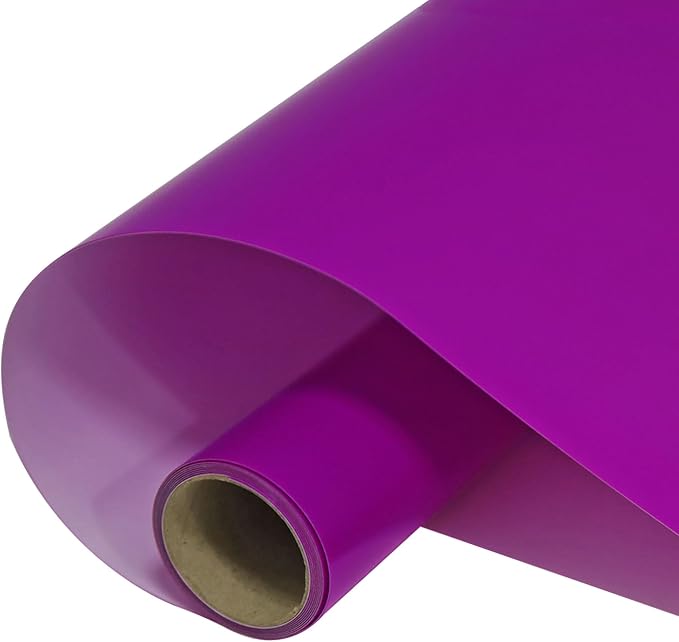 FUNKAKA Fluorescent Purple HTV Heat Transfer Vinyl Rolls