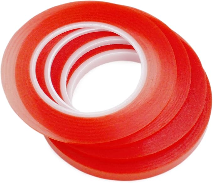 4pcs Clear Double Sided Adhesive Tape | 4 Rolls Multi-Size Acrylic Tape