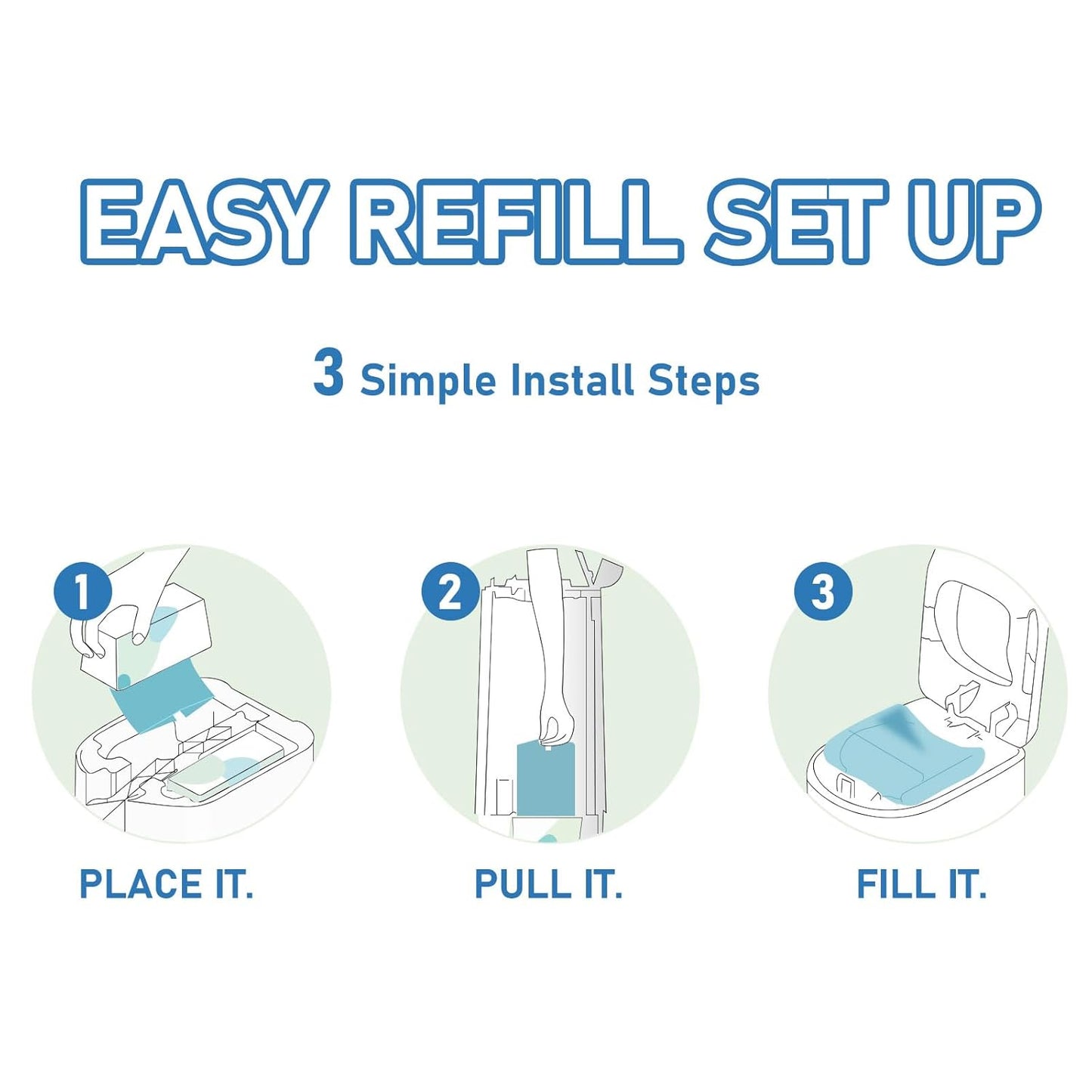 Diaper Pail Refills Bags with 30 Bags Compatible with Genie Easy Roll Signature Diaper Pails and Platinum Diaper Pails, Lasts Up to 8 Months, 7-Layer Odor-Barrier Technology, 3 Pack (90 Bags)
