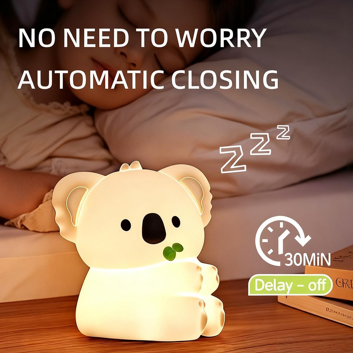 Koala Night Light for Adults Kids,Dimmable Bedside Lamp,Touch Control Night Lamp with 7 Colors 30Min Timer,Used for Camping Party Room Decor Thanksgiving Day Halloween Christmas Birthday Gifts