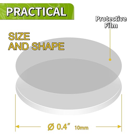 Piteno® 500Pcs Double Sided Adhesive Dots, 0.4" Clear Removable Adhesive