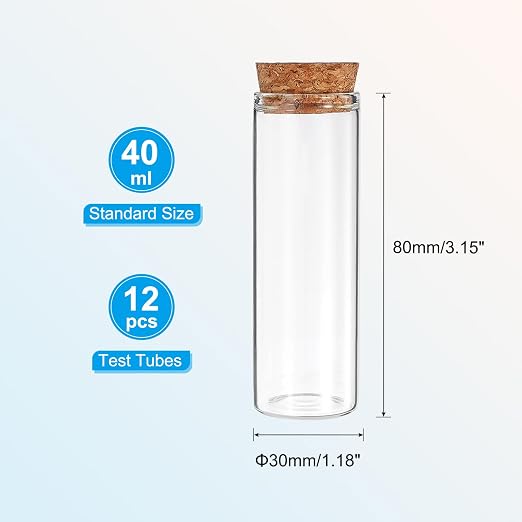 PATIKIL 40ml Test Tubes