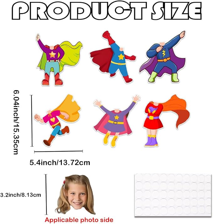 48 Super Themed Cutouts Bulletin Board Decorations Hero Theme Paper Cut Outs