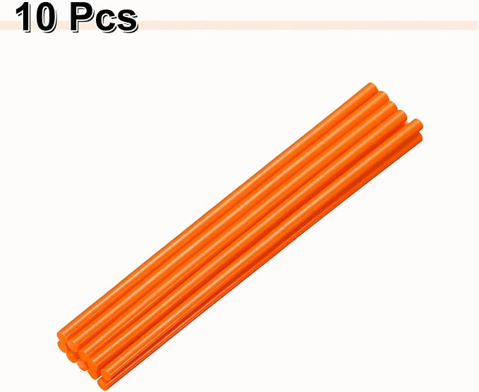 HARFINGTON 10pcs Hot Glue Sticks 0.28" Dia x 9.84" Long EVA Mini Hot Melt