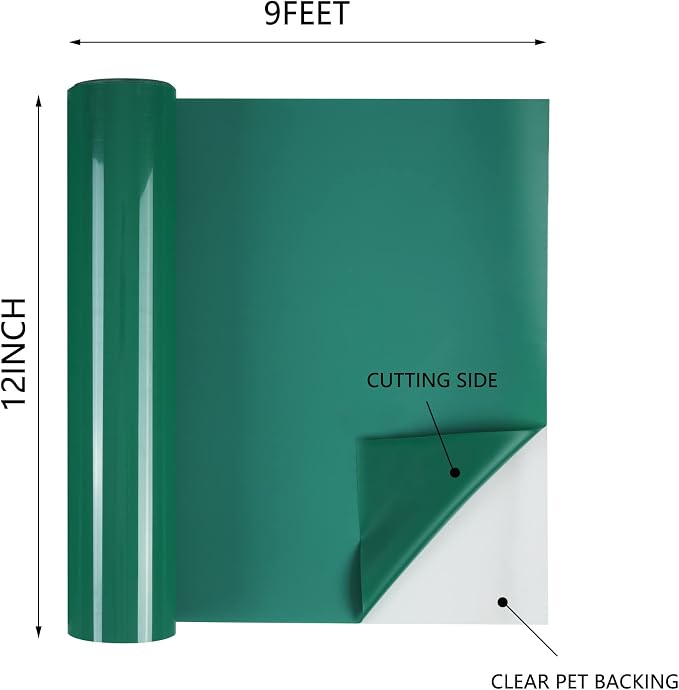 HTVVETUR HTV Vinyl Rolls Heat Transfer Vinyl