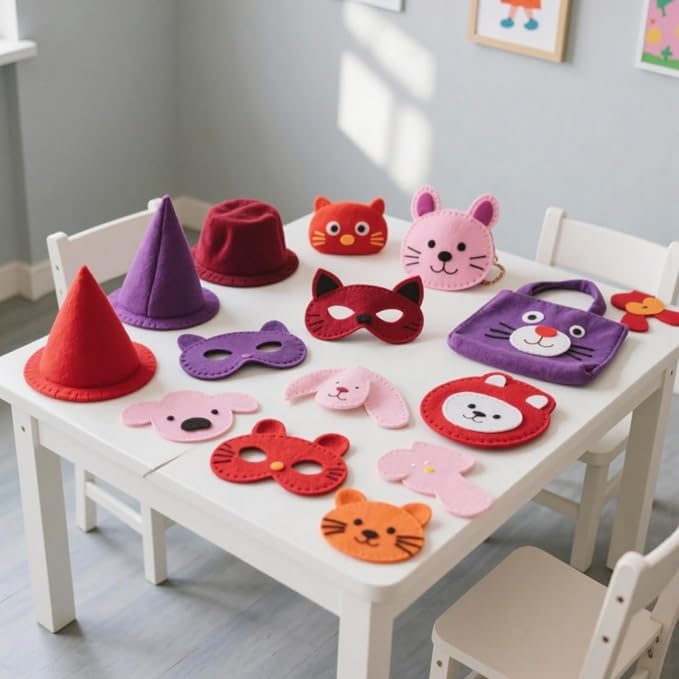 12 Rolls 8"x35" Large Stiff Felt Sheets, 1mm Felt Fabric Sheet