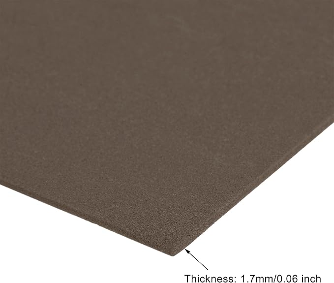 uxcell Dark Brown EVA Foam Sheets 11 x 8 inch 1.7mm Thickness
