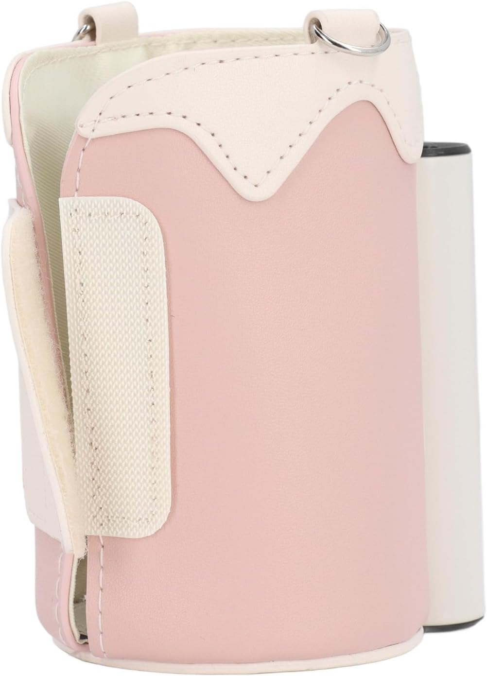 ANGGREK Milk Warmer Cover, Portable Bottle Warmer Digital Display 21 Gears Temp Adjustable Rechargeable for Home (Pink)