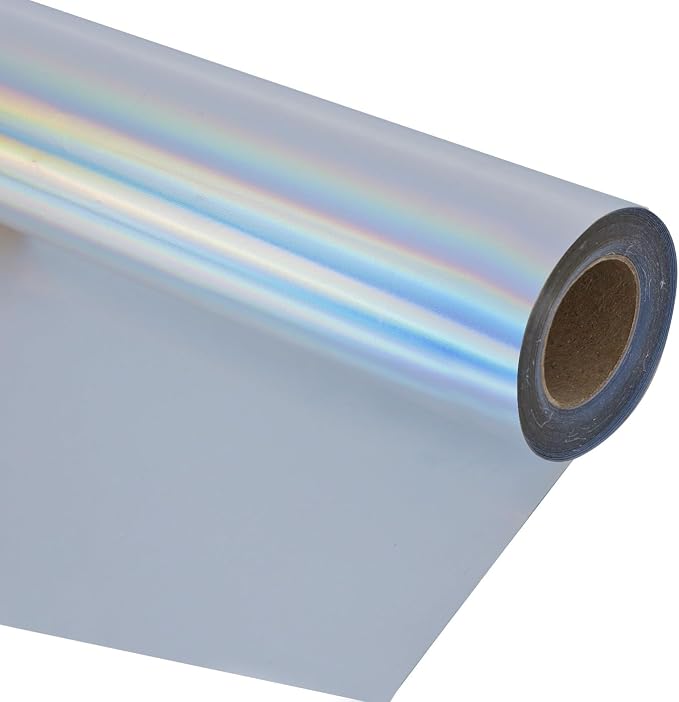 guangyintong Soft Metal Heat Transfer Vinyl Rainbow HTV Rolls, HTV Vinyl
