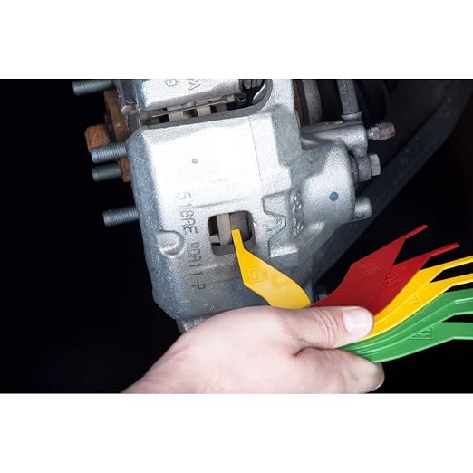 Brake Lining Thickness Gauge, Car Automotive Brake Pad Measuring Ruler Tool
