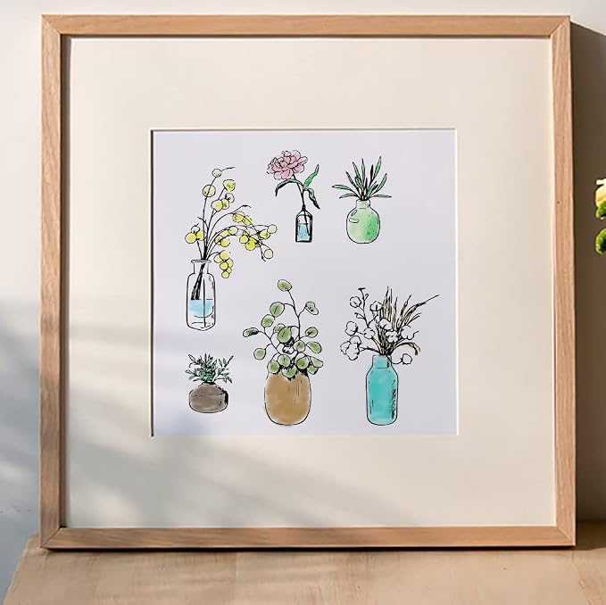 Estivaux Flowers Leaves Clear Stamps
