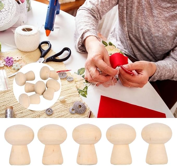 Unfinished Wooden Peg Doll Bodies 20 Pack