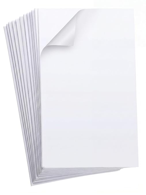 Outus 12 Sheets Self Adhesive Foam Sheets Craft 6 x 4 Inch White Double Sided