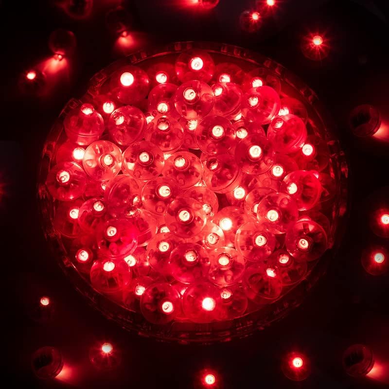 ZGWJ 100PCs Mini Led Lights for Paper Lantern, Led Balloons Light up Balloons for Neon Party Lights Easter Eggs Christmas Halloween Birthday Party Wedding Decoration