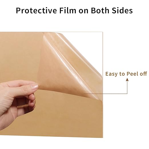 18 x 24 inch Clear Acrylic Sheets 1/8 inch Thick