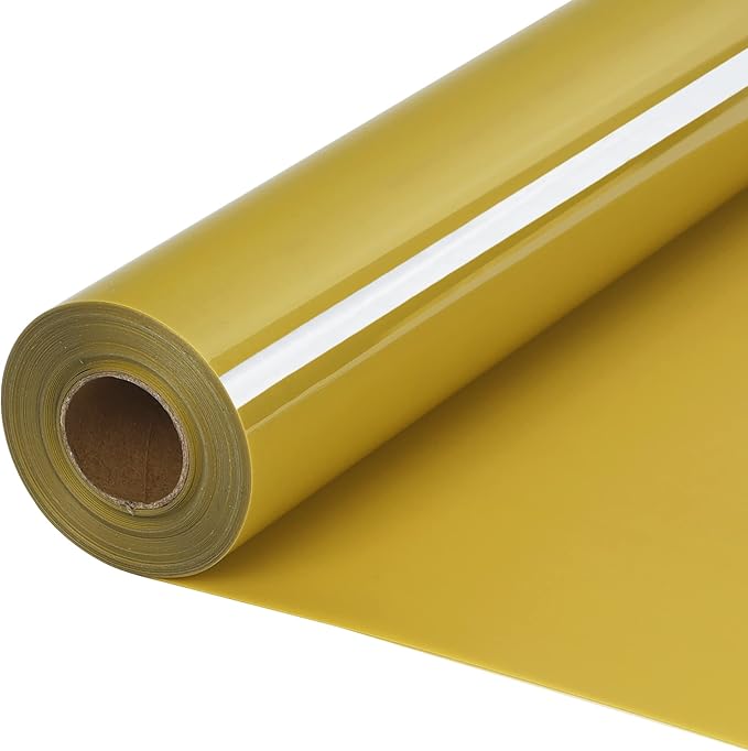 HTVVETUR Gold HTV Iron on Vinyl 12Inch by 35ft Heat Transfer Vinyl