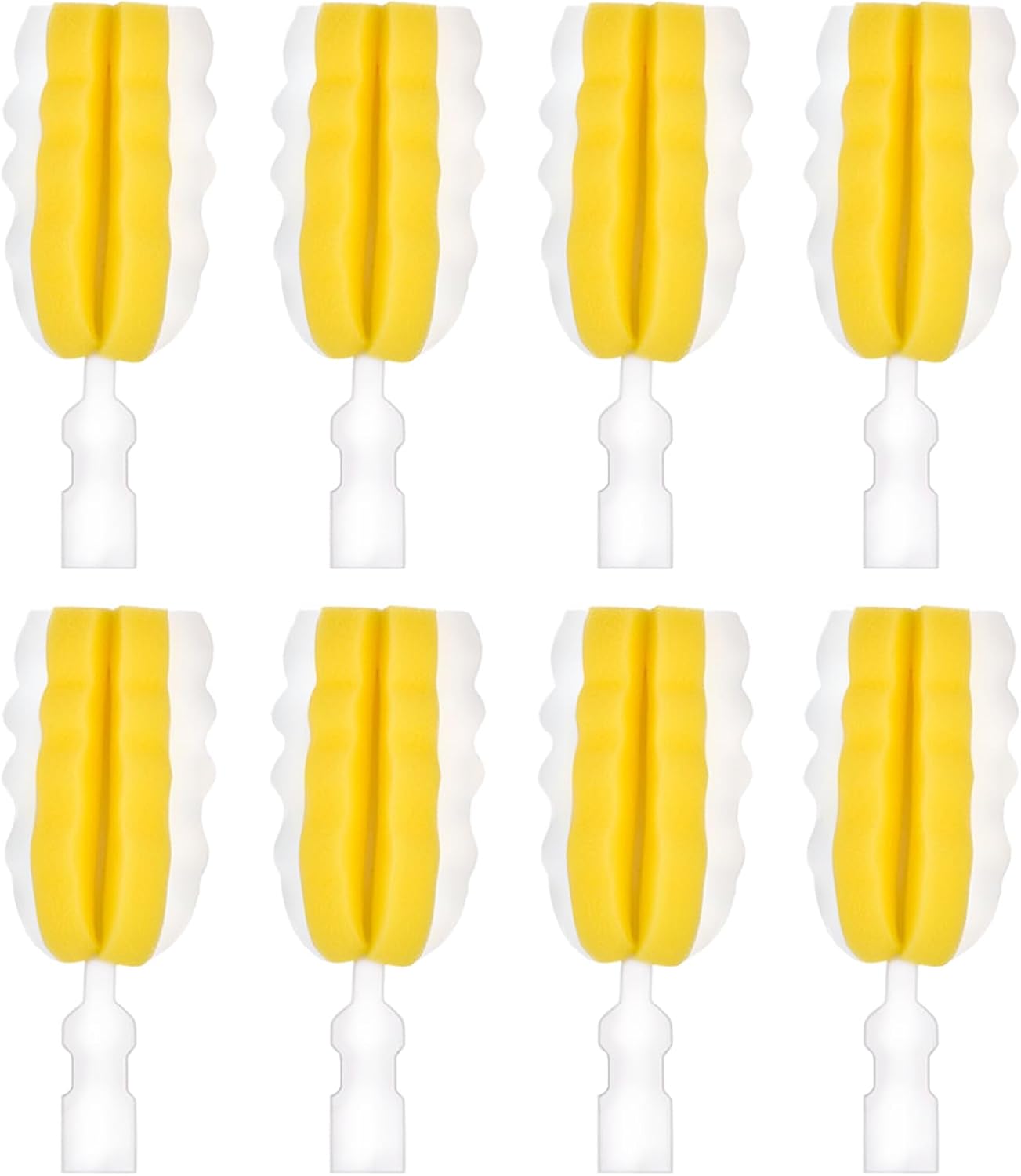 8PCS Bottle Brush Replacement Sponge Heads Environmental Protection Cup Cleaner Brush Sponge Replacement Heads Suitable for INVODA Sponge Bottle Brushes (8 Brush Heads)