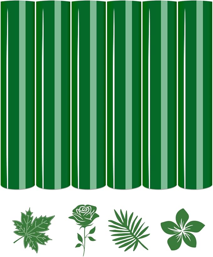 Tintnut Verdant Green Heat Transfer Vinyl, easy cut & weed, stretch washable