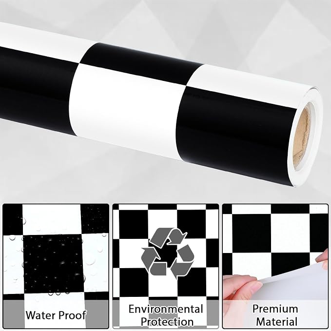 Black White Checkered Bulletin Board Paper Roll Black Plaid Bulletin Board