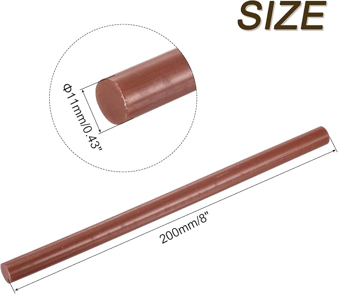 uxcell 30pcs 11mm x 200mm Full Size Hot Glue Gun Sticks 8-inch x 0.43-inch High