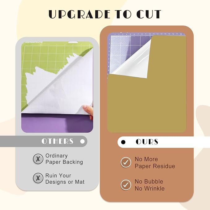 Tintnut Skin Tone Permanent Vinyl 8 Sheets 12''x10'' Brown Adhesive Viny |