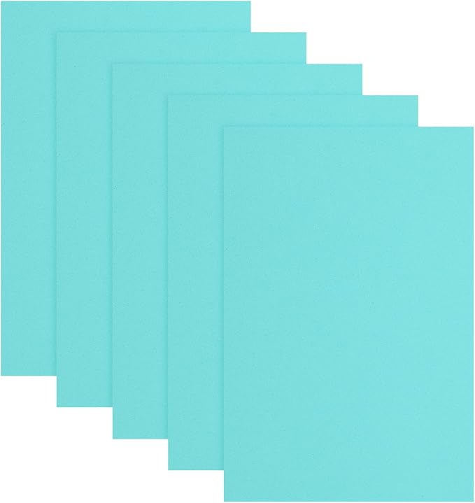uxcell 5 Pcs Green EVA A4 Foam Sheets Crafts, 12 x 8 Inch Foam Paper
