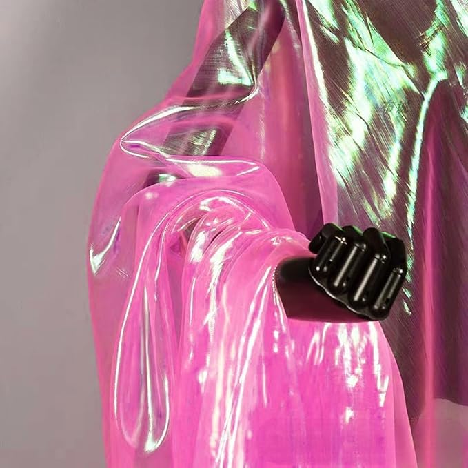 11 Yard Long Hot Pink Iridescent Organza Fabric