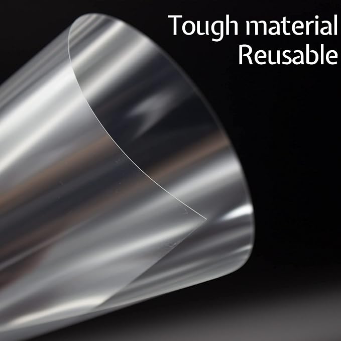 16PCS 6 Mil Blank Mylar Stencil Sheets, 12 X 12 Inch Clear Plastic Sheets