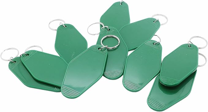 10pcs Blank Hotel Keychains Bulk Vintage Motel Keychain Vinyl HTV printing