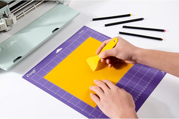 Ecraft 8-Pack 12x12 Cutting Mats, Standard/Strong/Light/Fabric Adhesive