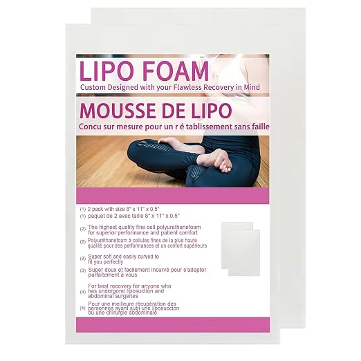 Lipo Foam Board 4Pack Liposuction Surgery waist-supports Foam Sheet