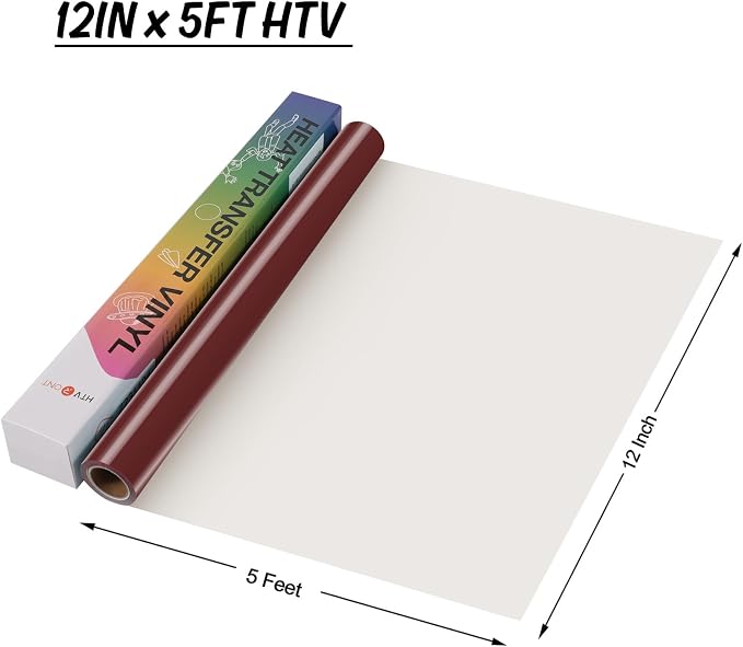 HTVRONT HTV Vinyl Rolls Heat Transfer Vinyl