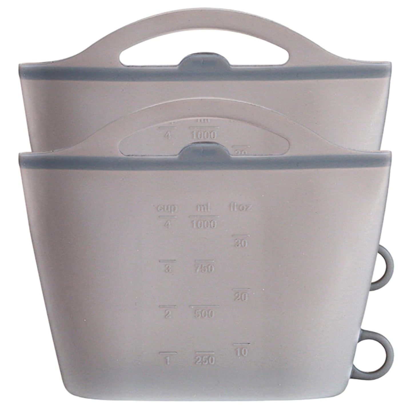 2PCS Microwave Sterilizer Bag, 1000ml Flexible Silicone Microwave Steam Bags, Hanging Leakproof Pacifier Sterilizer with Handle Bags for Baby Bottles