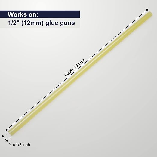 ASA Full Size Hot Glue Sticks – 7/16" x 15"