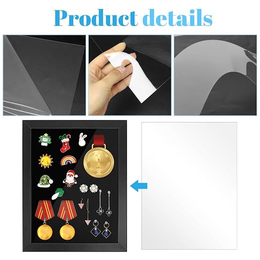 TKOnline 10 PCS Plexiglass Sheets, 8.5" x 11" x 0.02 Clear PET Sheet Panels