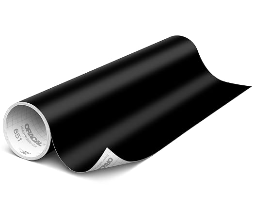 ORACAL 651 Matte Black Vinyl Durable Roll Easy to Weed Permanent Adhesive Craft