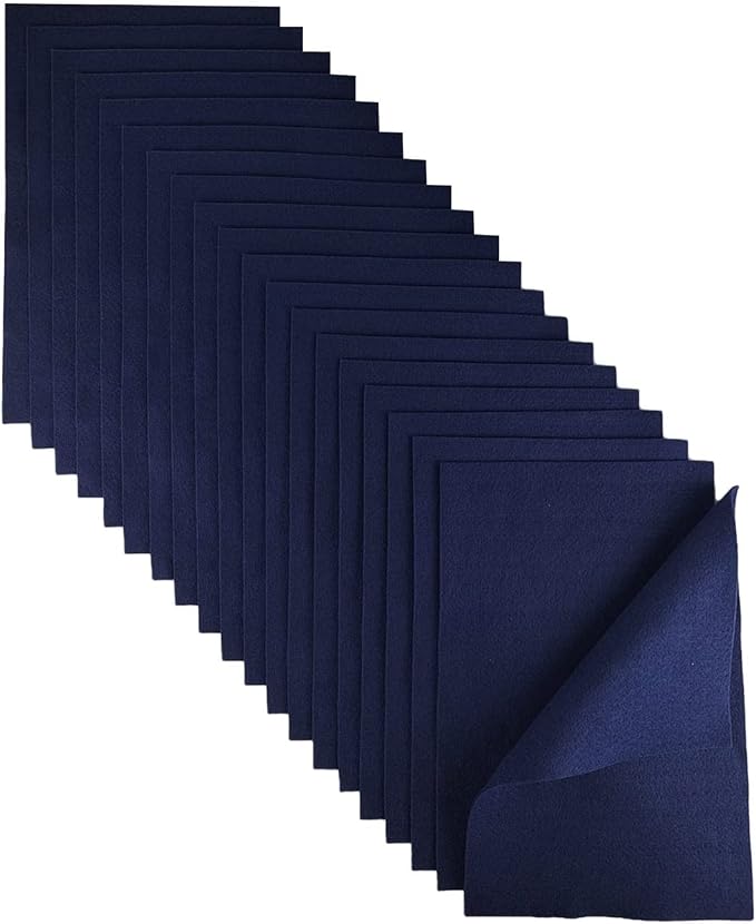 Jtnohx Color Felt, Soft Felt Sheets, 1.4mm Thick 8"x12" Handicraft Felt Fabrics