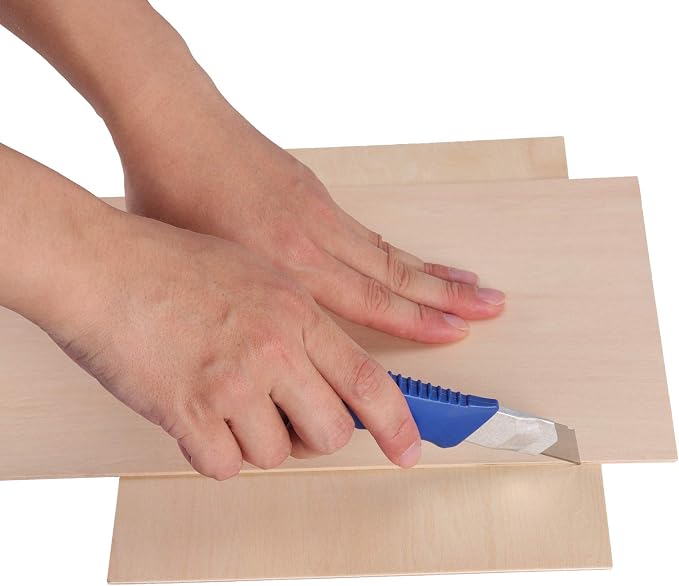 HAKZEON 10 Pack Basswood Sheets, 1.5mm Thin Natural Basswood Blanks